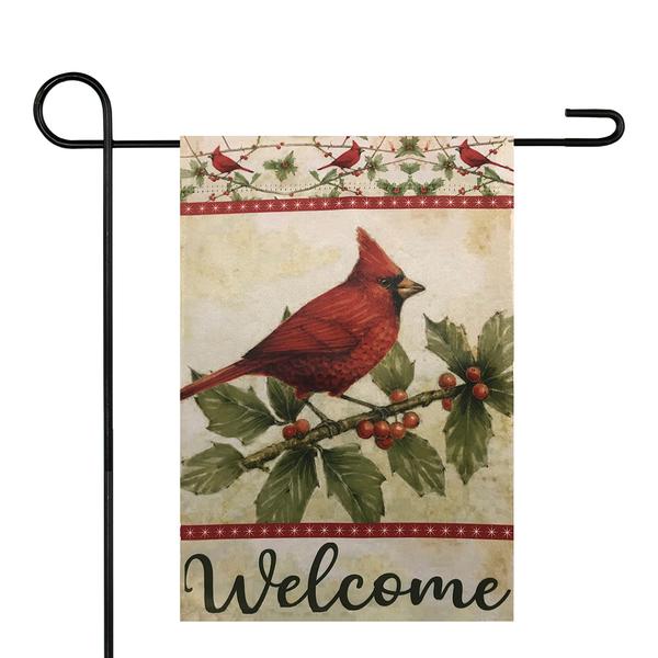 Northlight Cardinal Christmas Garden Flag alternate view