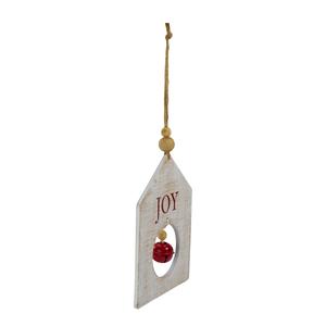 Northlight Rustic Wooden JOY Bell Christmas Tag Ornament alternate view