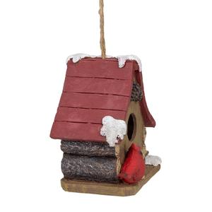 Northlight 7in. Christmas Birdhouse with Cardinals alternate view