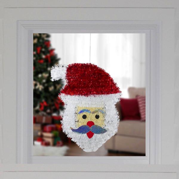 Northlight 19in. Santa Claus Christmas Window Decoration alternate view