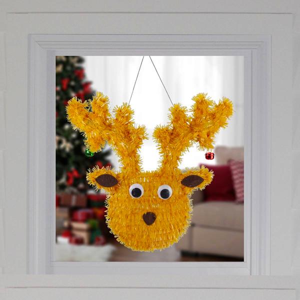 Northlight Tinsel Reindeer Christmas Decor alternate view