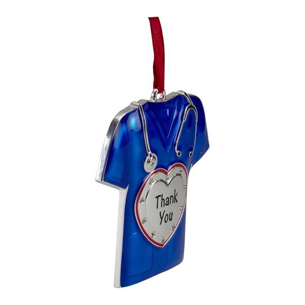 Northlight Blue Scrubs Christmas Ornament alternate view