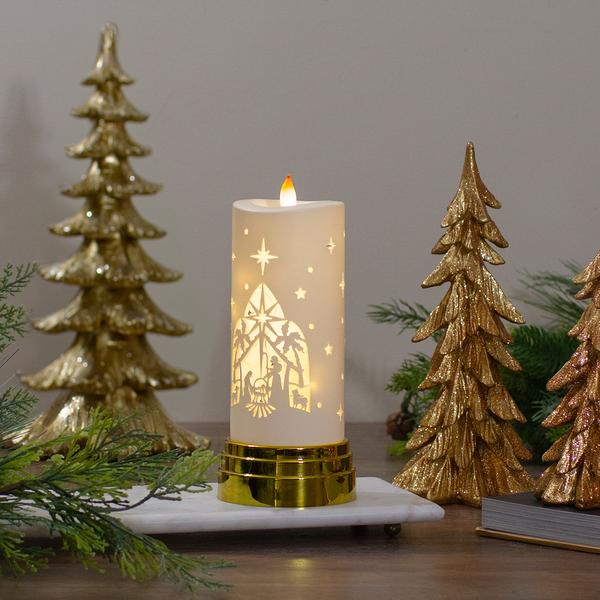 Northlight Nativity Scene Flameless Candle alternate view