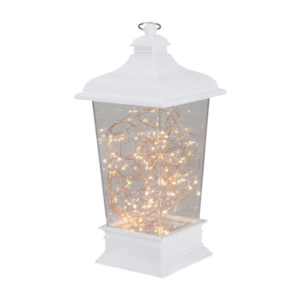 Northlight Tapered Lantern with Rice Lights Decoration