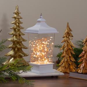 Northlight Tapered Lantern with Rice Lights Decoration alternate view