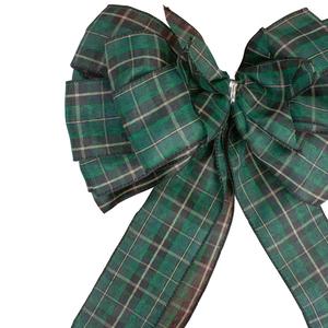 Northlight 50in. Plaid 16 Loop Christmas Bow Decoration alternate view