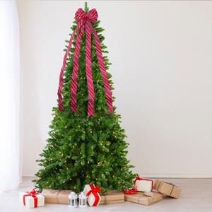 Northlight 48in. Red & White Striped 16 Loop Christmas Bow alternate view
