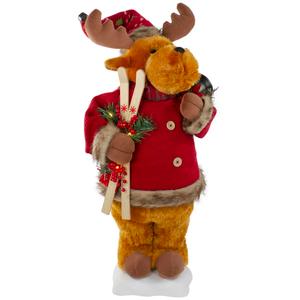 Northlight 24in. Animated Musical Moose Christmas Figure