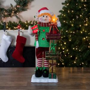 Northlight 30in. Animated Elf Musical Christmas Figure alternate view