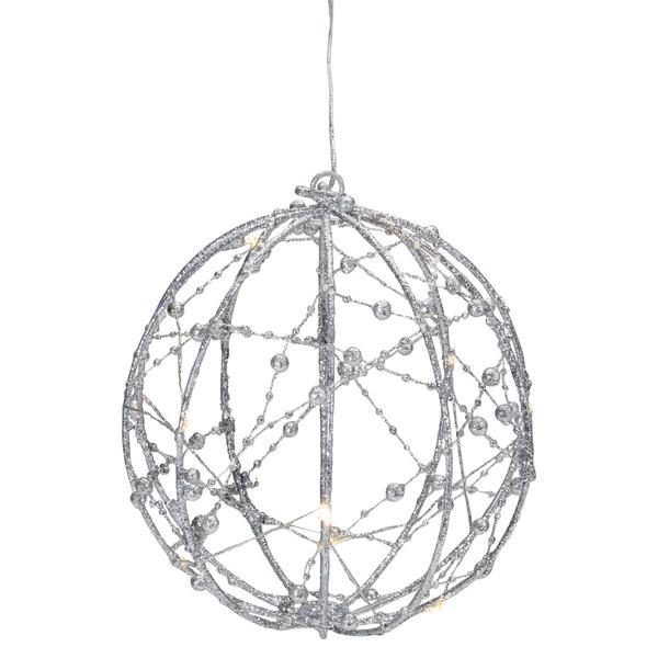 Northlight 8in. LED Christmas Hanging Ball alternate view
