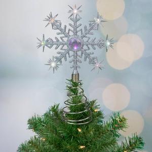Northlight 11in. LED Snowflake Christmas Tree Topper alternate view