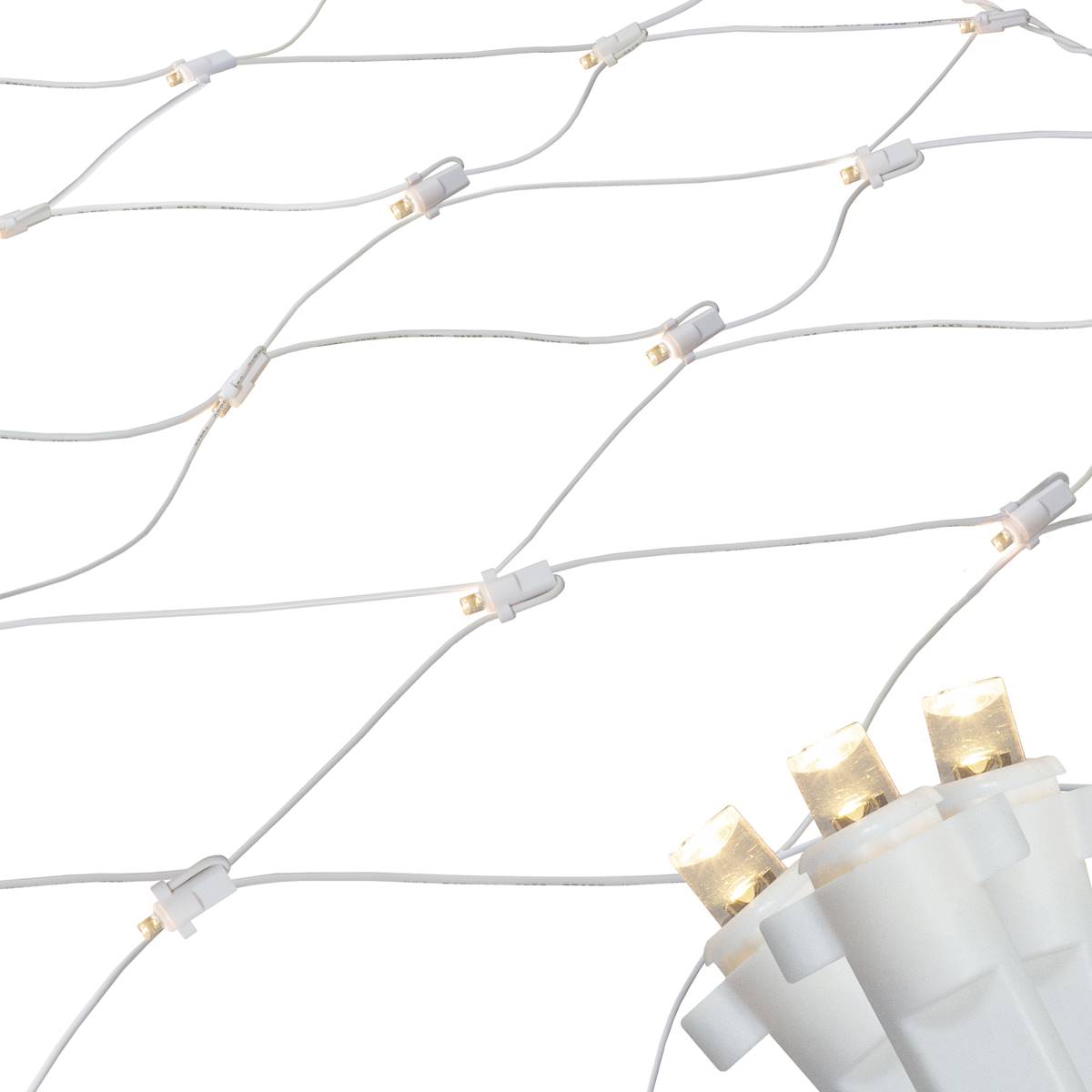 Northlight Seasonal 8ft. White LED Net Style Christmas Lights