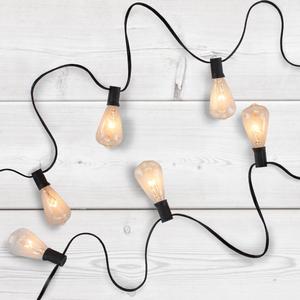 Northlight 10ct. Edison Glass Christmas Patio Light Set alternate view