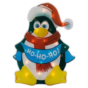 Northlight Lighted Penguin Christmas Window Decor alternate view