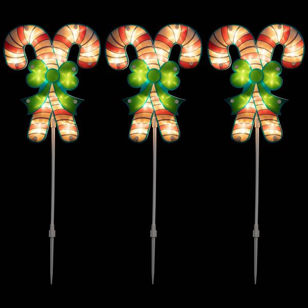 Northlight Christmas Candy Pathway Markers - Set of 3 alternate view