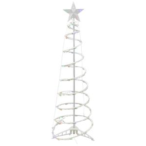 Northlight 4ft. Multicolor LED Spiral Cone Tree