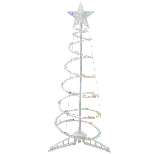 Northlight 3ft. Multicolor Lights Spiral Cone Tree