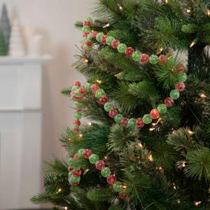 Northlight 6in. Glittered Candy Drop Christmas Garland alternate view