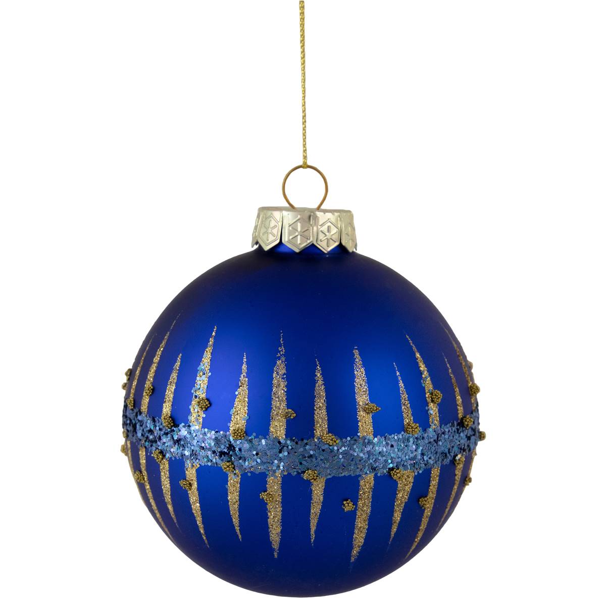 Northlight Seasonal 4in. Glitter Glass Ball Christmas Ornament