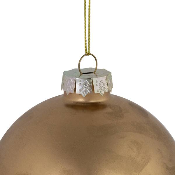 Northlight 3.5in. Brushed Glass Ball Christmas Ornament alternate view