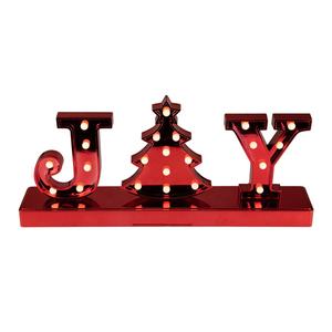 Northlight 6.5in. LED Joy Christmas Marquee Sign