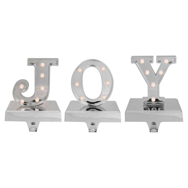 Northlight LED Joy Christmas Stocking Holders - Set of 3