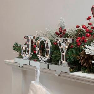 Northlight LED Joy Christmas Stocking Holders - Set of 3 alternate view