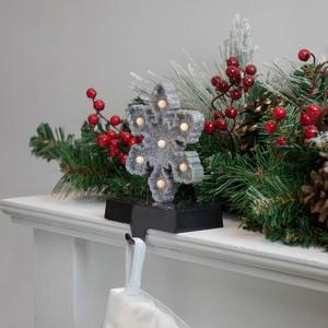 Northlight LED Glittered Snowflake Stocking Hook alternate view
