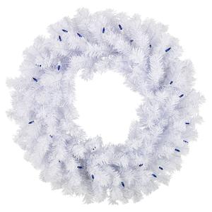 Northlight Pre-Lit Geneva 24in. White Spruce Artificial Wreath