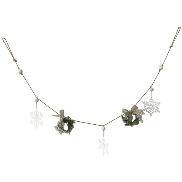 Northlight 4.75in. Snowflake & Pine Christmas Garland