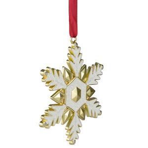 Northlight 3.5in. Gold Snowflake Christmas Ornament alternate view