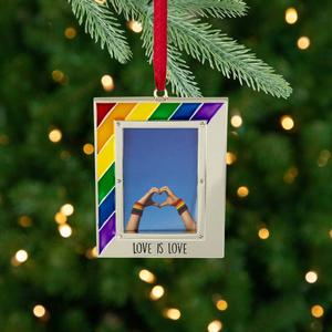 Northlight 3.5in. Love is Love Frame Christmas Ornament alternate view