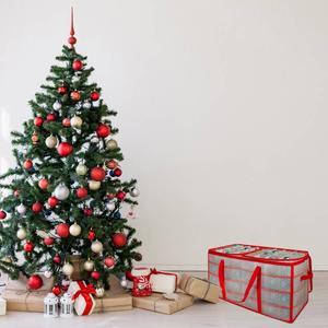 Northlight Transparent Zip Up Christmas Storage Box alternate view