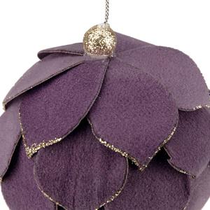 Northlight Flower Glitter Petal Christmas Ornament alternate view