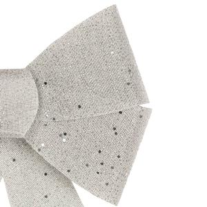 Northlight LED Color Changing Silver Bow Decor alternate view