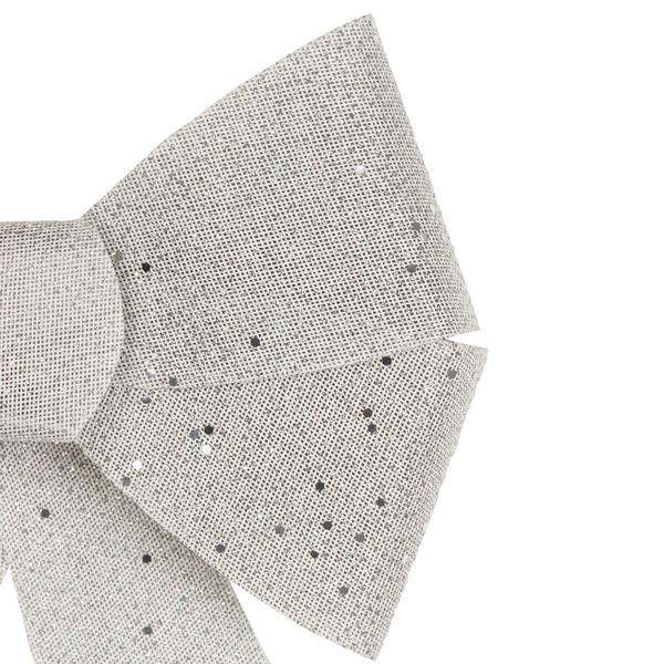 Northlight LED Color Changing Silver Bow Decor alternate view
