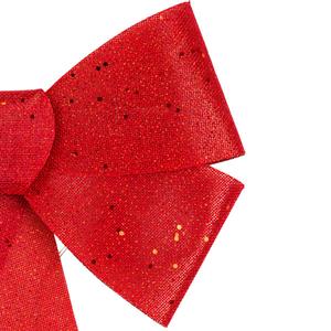 Northlight LED Red Burlap Bow Christmas Decor alternate view
