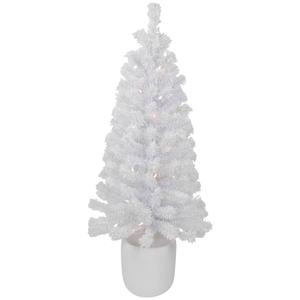 Northlight 3.5ft. Pre-Lit White Tinsel Tree