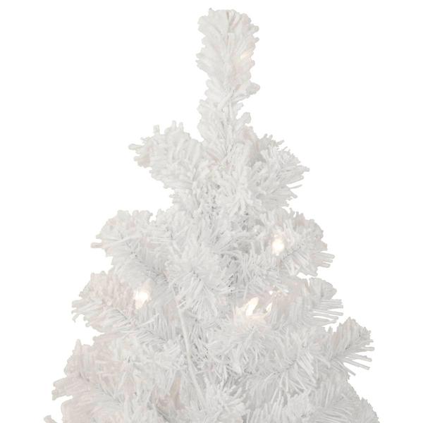 Northlight 3.5ft. Pre-Lit White Tinsel Tree alternate view