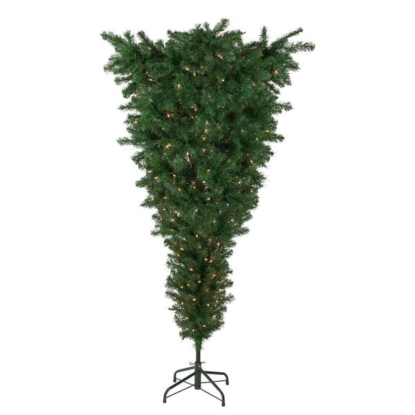 Northlight 5.5ft. Upside Down Spruce Christmas Tree