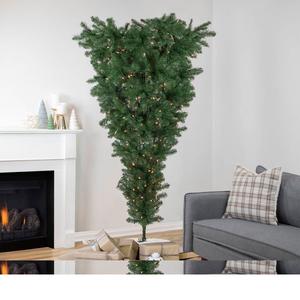 Northlight 5.5ft. Upside Down Spruce Christmas Tree alternate view