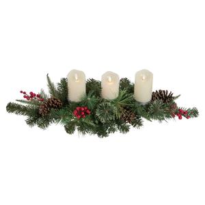 Northlight Pine Christmas Candle Holder Centerpiece