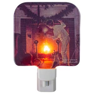 Northlight Norman Rockwell Is He Coming Nightlight