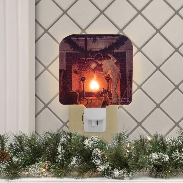 Northlight Norman Rockwell Is He Coming Nightlight alternate view
