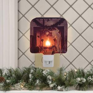 Northlight Norman Rockwell Is He Coming Nightlight alternate view