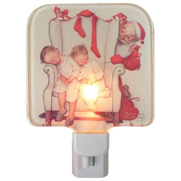 Northlight Norman Rockwell Sleeping Children Nightlight