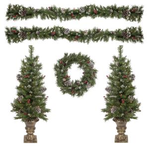 Northlight 5pc. Frosted Pine Artificial Christmas Set
