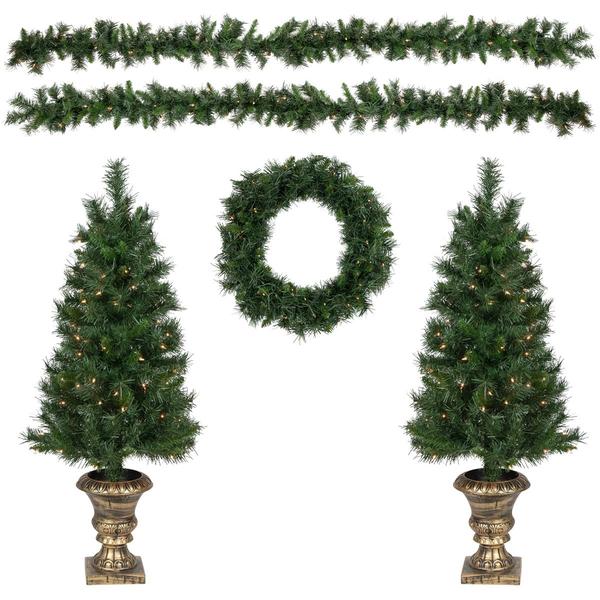 Northlight 5pc. Pre-Lit Artificial Christmas Set