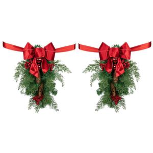 Northlight Christmas Chair Back Swags - Set of 2 alternate view