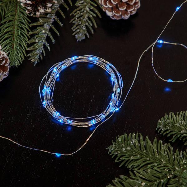 Northlight 100ct. Blue LED Micro Fairy Lights alternate view